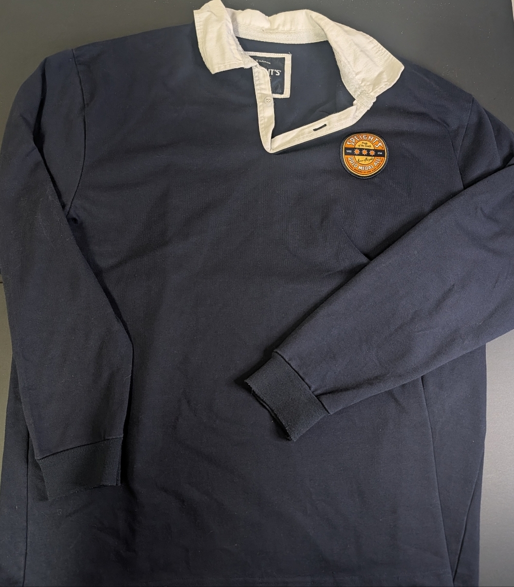 Navy Blue Rugby Polo Shirt